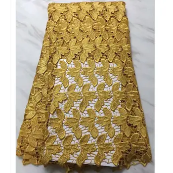 

African Lace Fabrics 2018 High Quality Guipure Lace Fabric Women Nigerian Water Soluble Lace Fabric For Dress for women-L5