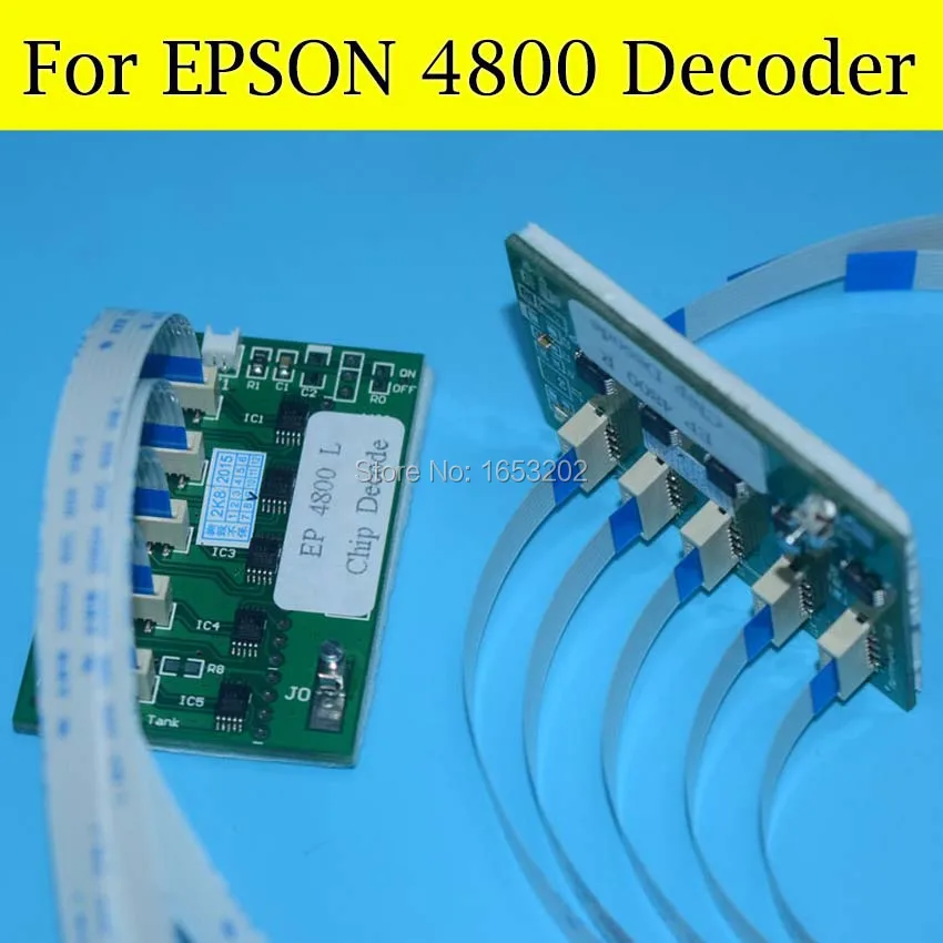 Decodificador de Microplaqueta para Epson Stylus Pro Cartucho de Tinta 4800 4880 7400 9400 7450 9450 7880 9880 4400 4450