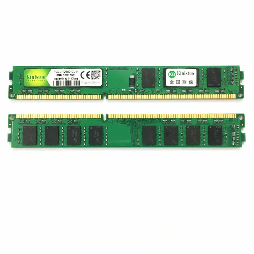 Kinlstuo DDR3 ram DDR3L 8 Гб 1600 МГц PC3L-12800 DIMM 240PIN настольная память 1,35 в низкое напряжение