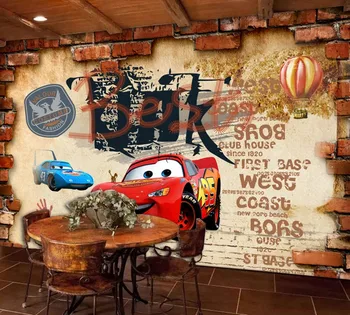 

Free Shipping 3D Custom Mural Restaurant Background Wall Cafe Theme Mural Bar Wallpaper Children'S Room Cartoon Wallpaper