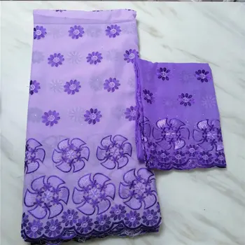 

African Swiss Voile Lace Fabric High Quality Stones Swiss Voile Lace In Switzerland With Stones African Lace Fabric 5+2yards