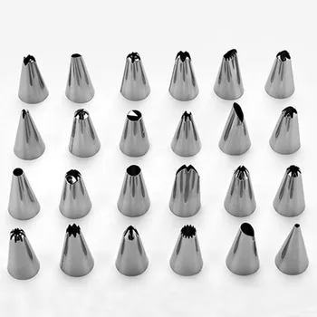 

24 Pieces of Cream Matte Baking Cake Matting Kit Cake Baking Sets Bakeware