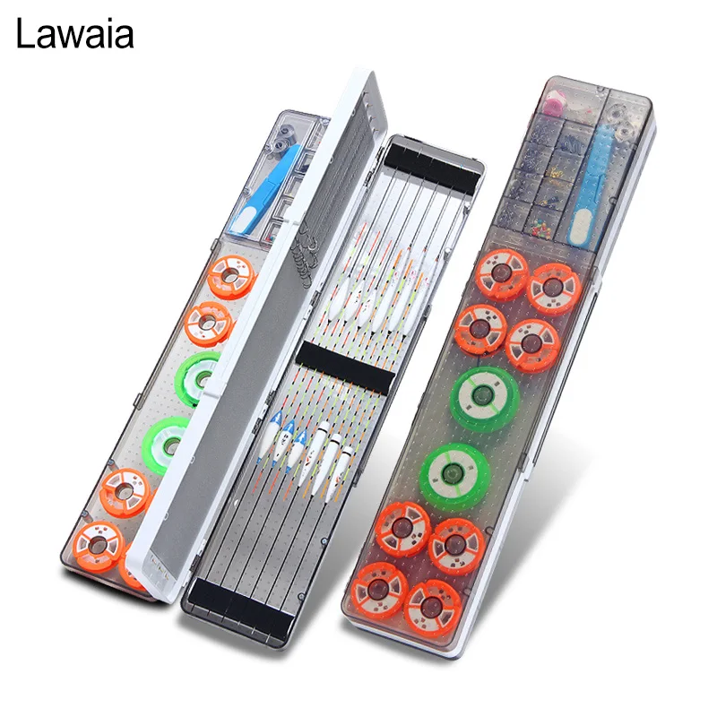 

Lawaia Fishing Float box ABS Plastic Three-layer Multi-function Float Box Line Main Mine Box Fishing Gear Fishing Supplies Tools