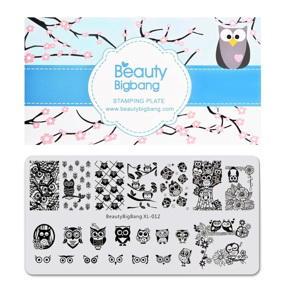 BeautyBigBang 6*12 см штамповка для ногтей Кошка Собака изображение пластины для штамповки ногтей пластины дизайн ногтей шаблон форма BBB XL-008 - Цвет: 12