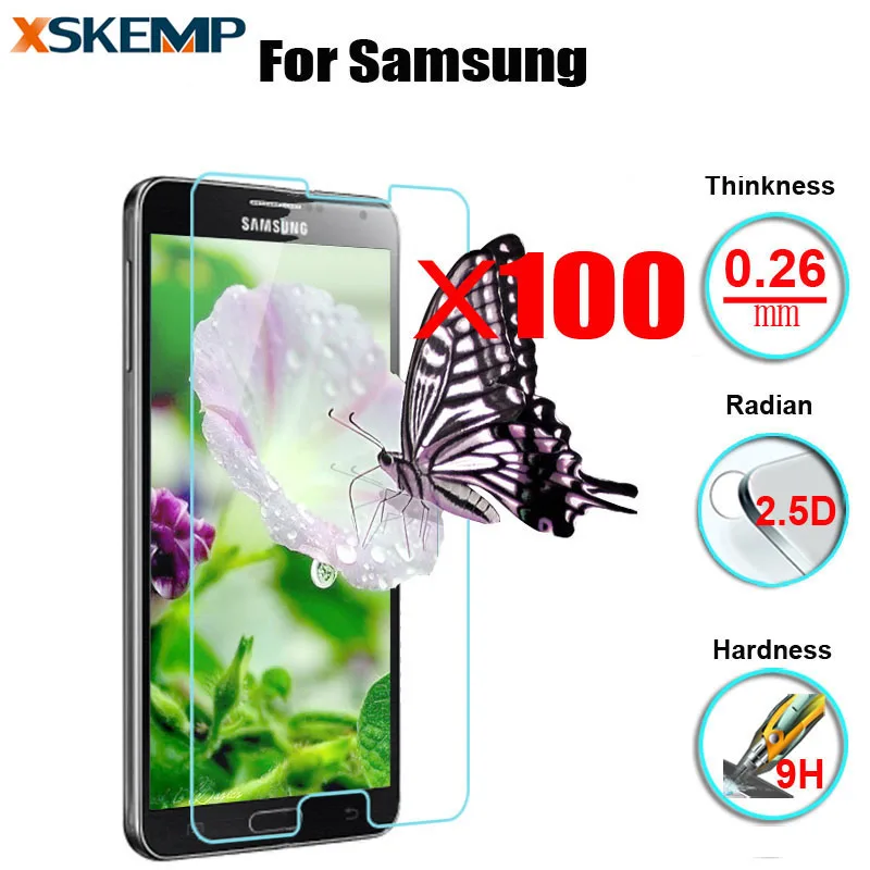XSKEMP 100 шт. прозрачная 9H Защитная пленка для ЖК экрана оптовая продажа закаленное