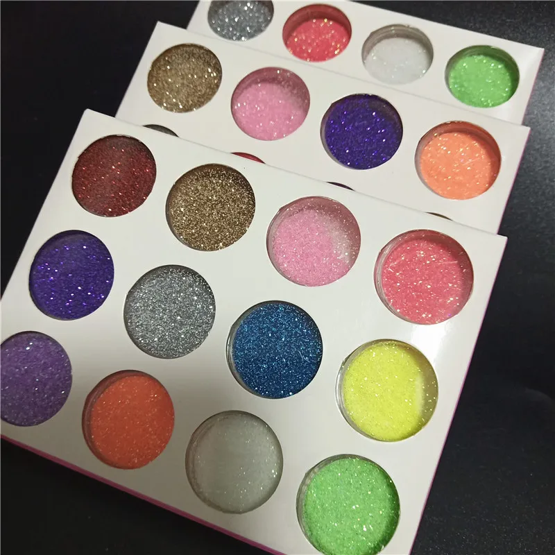 

12Pcs Colors Set Flash Diamond Glitter Powder for Temporary Tattoo Kids Face Body DIY Nail Painting Art Tool 5ML Red Blue Pink