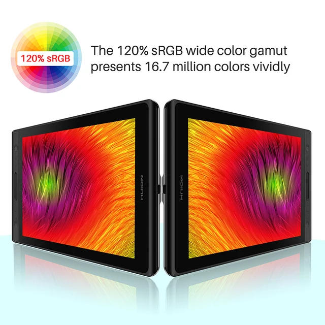 HUION Kamvas Pro 12 Graphics Tablet Screen 120% sRGB Tilt Support Stylus Battery-Free Drawing Pen Display Monitor 11.6 Inch - Image 2