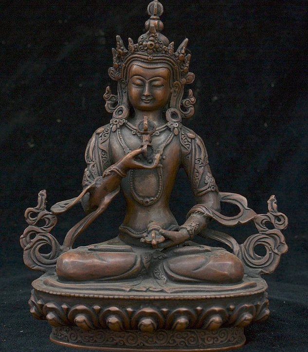 

Tibet Buddhism Pure Bronze Copper Vajradhara Vajrabhairava Goddess Buddha Statue