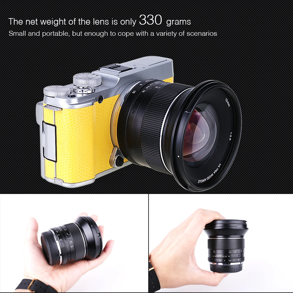 12 мм F2.8 ручной широкоугольный объектив для камеры Olympus Panasonic M4/3 MFT EM5 EM10 GH3