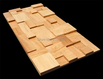 

1 Box (5sheet) Vintage wood mosaic tiles home walls decoration material 3D panels wood mosaic tile total Cover 0.9 square meters