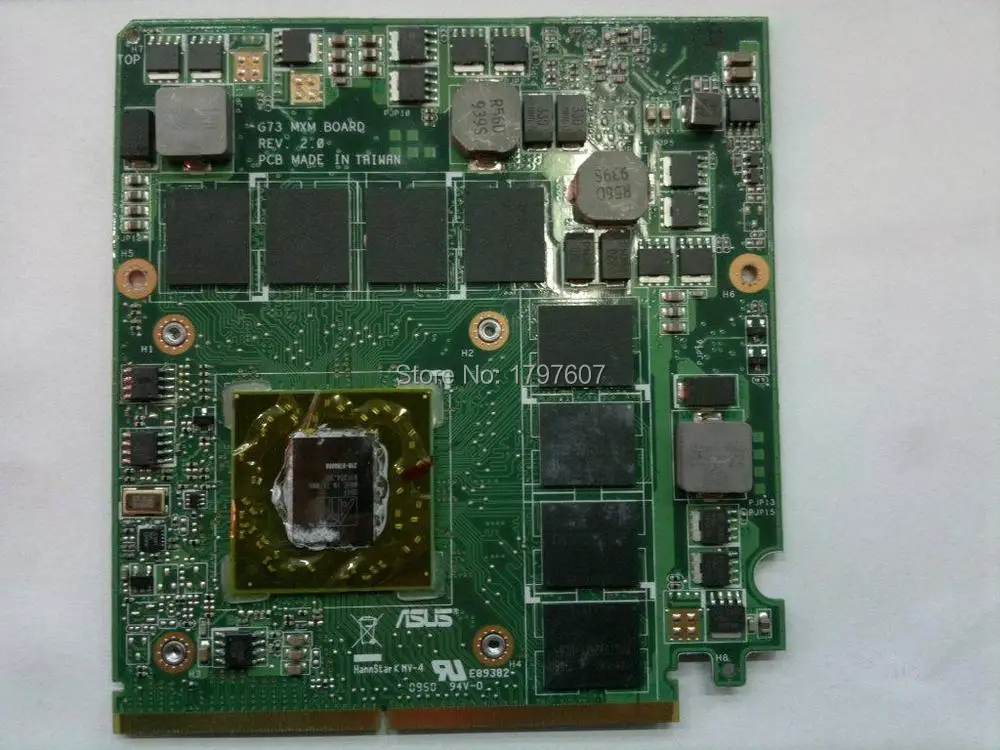  60-NY8VG1000-C02 For Asus G73J G73JH 1GB ATI HD5870 GDDR5 SDRAM 60-NY8VG1000 60-NY8VG1000-C02  Laptop Video card Fully Tested 