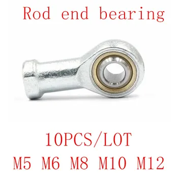 

10PCS M5 M6 M8 M10 M12 Female Oscillating Bearing right left Thread Fish Eye Rod End Joint Bearing Machine Ball Bearing