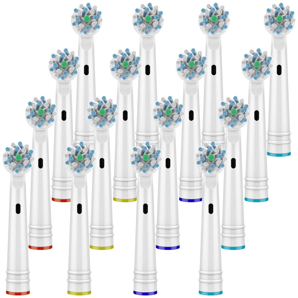 

16 PCS Cross Function Replacement Toothbrush Heads for Braun Oral B Soft Bristle,Vitality Dual Clean/Professional Care Smart
