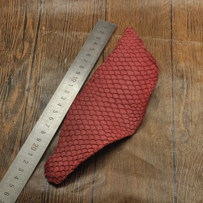 25*10 см цветной подлинный лососевый рыбий кожаный кусок многоцветный DIY сумка ремень обувь аксессуары - Цвет: 11