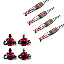 4×2212 920KV Безщеточный Красный & 4 х E-TECH 30A Simonk ESC для F450 F550 КРАСНЫЙ