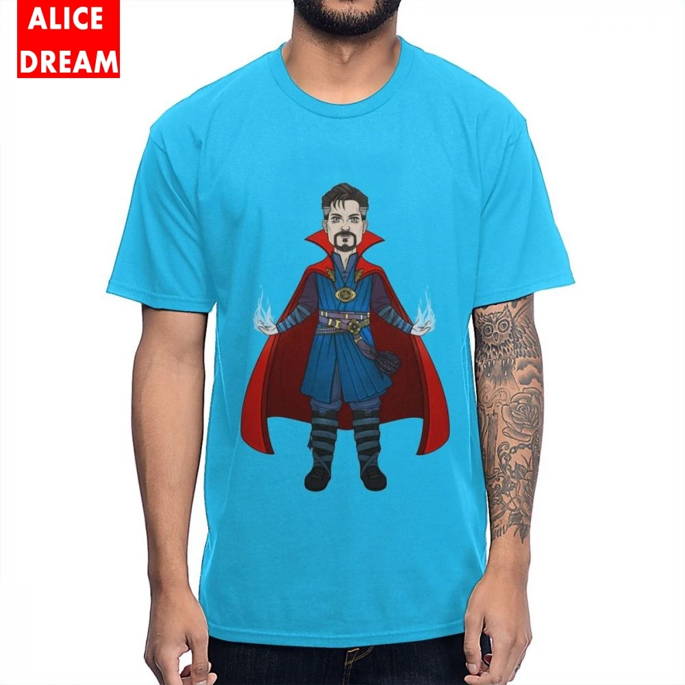 Marvel's The Avengers Doctor Strange T-shirt Men's Quality Soft Cotton Round Neck S-6XL Plus Size Camiseta | Мужская одежда