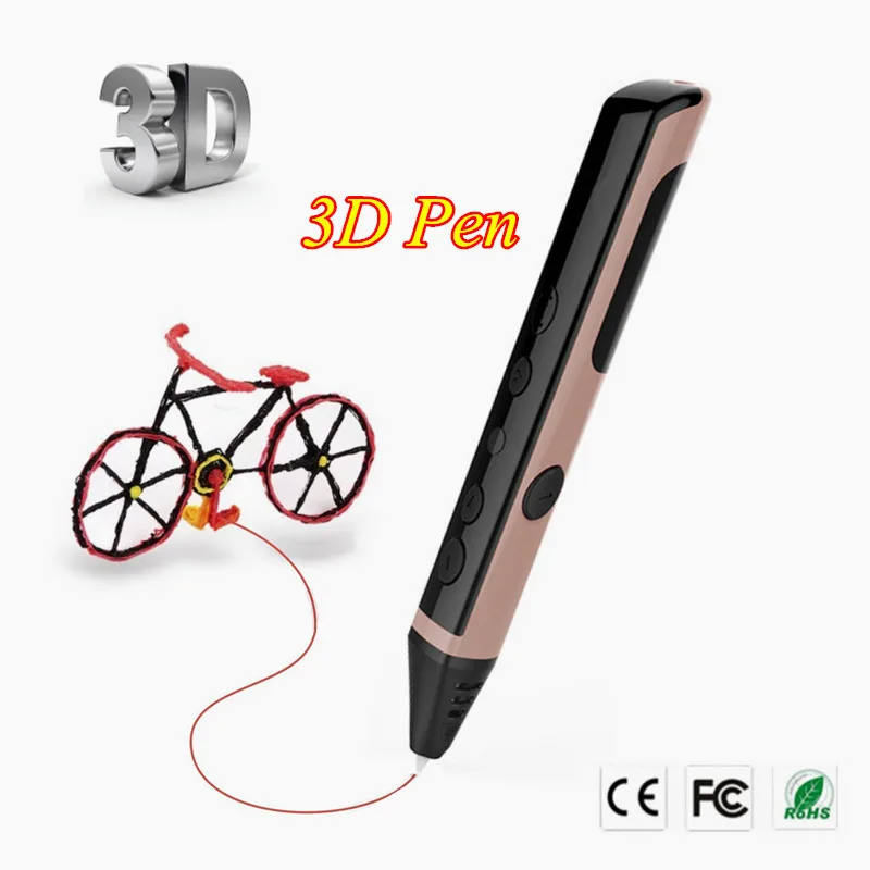 

3 Color Low Temperature 3 D Pens Can Speak 3D Printing Pens Can Add Filament Best Birthday Gift For Child 3D Pens For Gifts