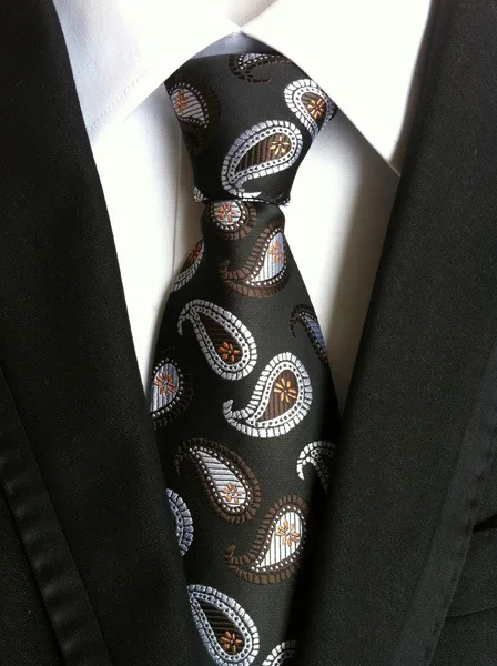 Новые 60 стилей Пейсли галстуки в полоску для мужчин классические бизнес высокой плотности утка цветочный узор галстук роскошные свадебные аксессуары - Цвет: Y-39
