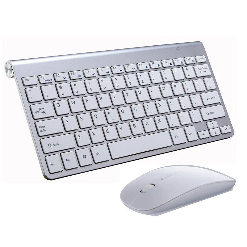 Mayitr 2.4G Mini Wireless Keyboard And Mouse Set Waterproof Keyboard Set For Mac Apple PC Computer 4 Colors