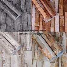 Винтажный ПВХ самоклеющиеся кирпичные обои для гостиной, ресторана, тканевый магазин каменных стен, водостойкая мебель, виниловая пленка