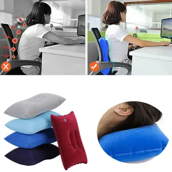 

2019 Newest Hot Inflatable Air Travel Pillow Airplane Neck Head Chin Cushion Office Nap Rest Pillow