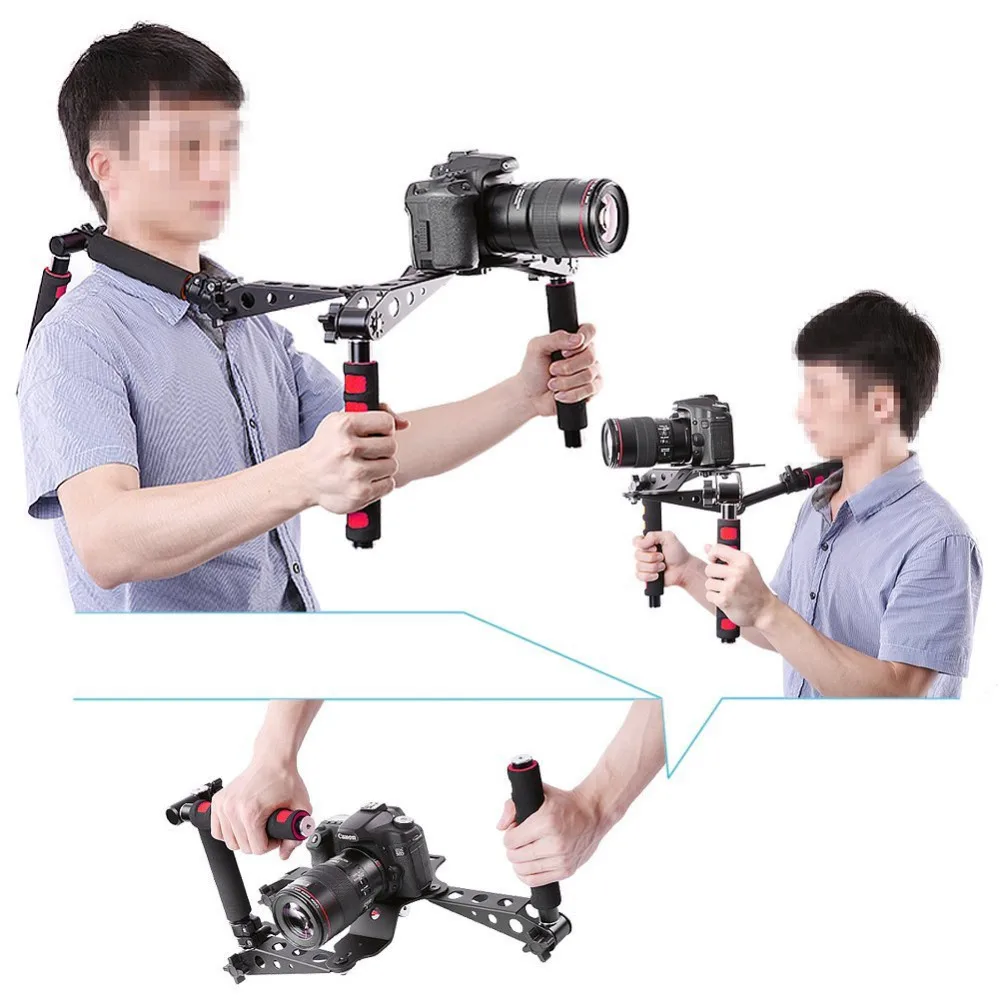 NEEWER DSLR RIG фильм Комплект плечевое крепление (красный) для цифровых зеркальных камера и видеокамеры, такие как Canon