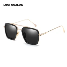 Модные мужские и женские солнцезащитные очки бренда класса «Люкс», «мстители», «Железный человек», 3 затемняющие очки