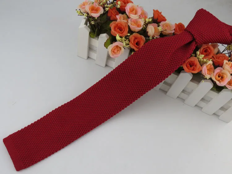 

Вязаный Галстук одного цвета с большим выбором цветов Универсальный галстук в стиле ретро Бесплатная доставка