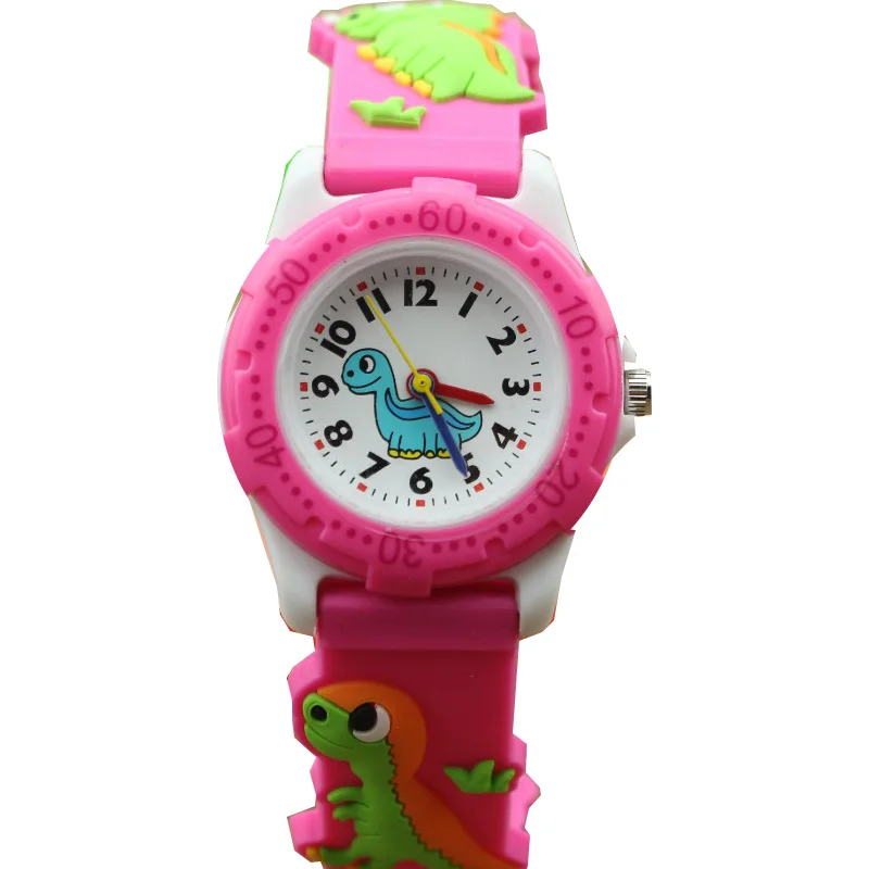 Children Watch 3D Cartoon Kids Watches Boys Girls Clock Child Dinosaur Silicone Strap Quartz