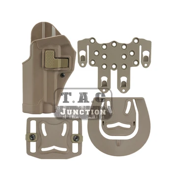 

Tactical CQC Serpa Gun Holster With STRIKE MOLLE Platform + Paddle Loppd + Belt Loop for Sig Sauer P226 P229 Left Hand