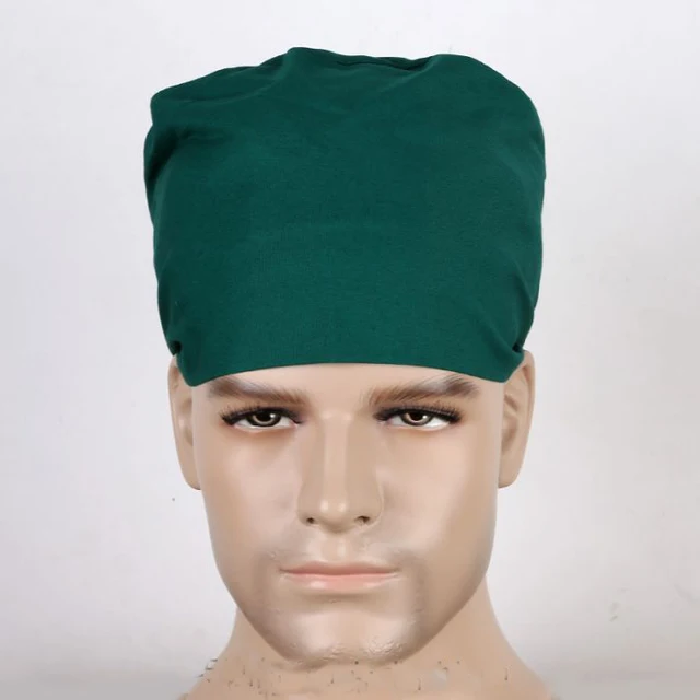 100 Cotton Solid Color Medical Cap Surgical Caps Hospital Doctors