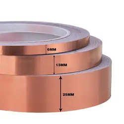 Проводящий клей Медь один Фольга лента EMI Экранирование тепла сопротивляться Электрогитары