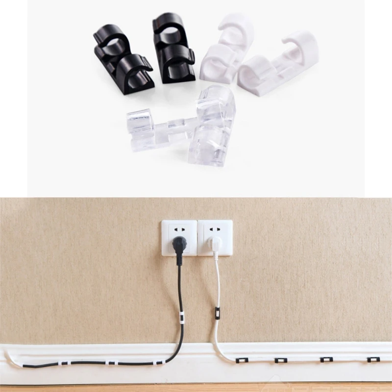 Cable Clips with Strong Self Adhesive Pads No Tools Required Organize Cords and Wires for a