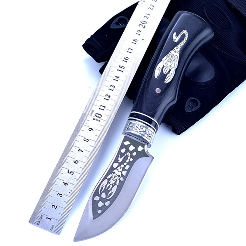

Combat Knife Fixed Blade Knife 440c Steel 58HRC High Hardness Hunting Straight Knives Tool High Quality