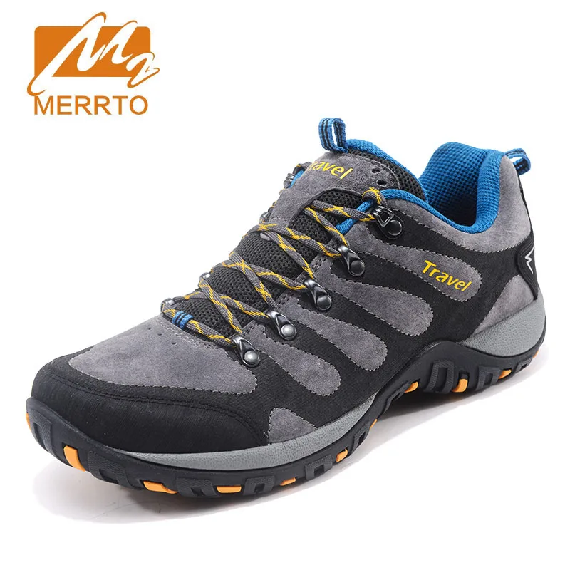 

MERRTO men's autumn winter outdoor hiking shoe non-slip damping wear-resistant off-road climbing camping waterproof male sneaker