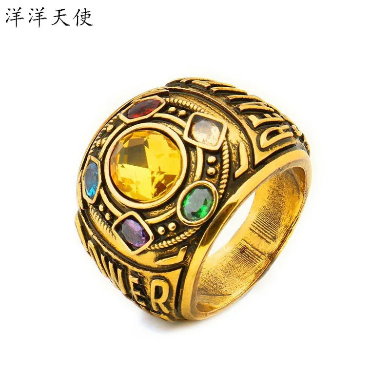 

Avengers Infinite Tyrants Metal Ring Thanos Decor Access Film Movie War Toy Action Figure Anime Figure Hero Gift Toys Collection