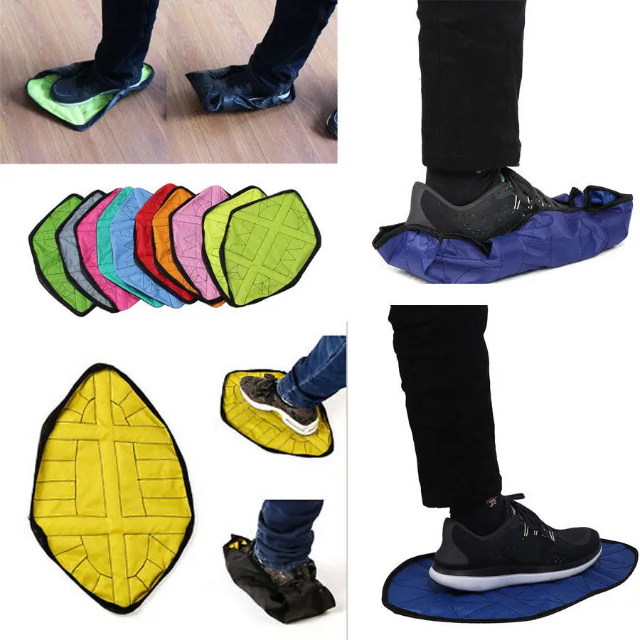 Hands-Free Reusable One Step Durable Portable Automatic Shoe Covers 