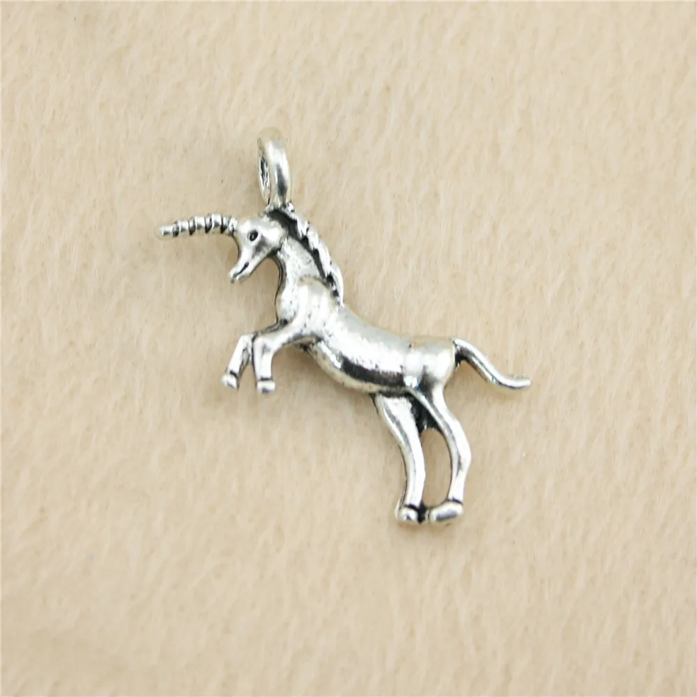 

32pcs/lot 35*15mm ancient silver Unicorn charm Pendants DIY jewelry for bracelet necklace earring