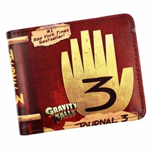 Новое прибытие аниме мультфильм кошелек Гравити Фолз короткий кошелек для молодых с молнией Poucht