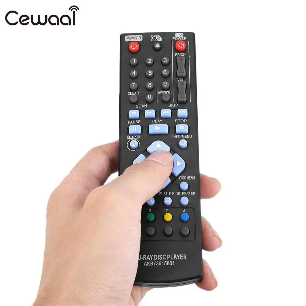 Cewaal Замена RC AKB73615801 пульт дистанционного управления для LG DVD Blu Ray плеер BP320 BP220 BP200