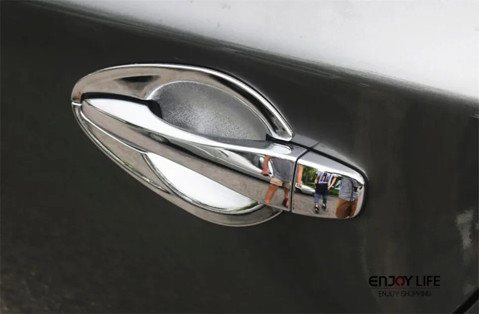 For Nissan Altima 2008-2012 Chrome Exterior Car Door Handle Bowl Cup Cover Trim