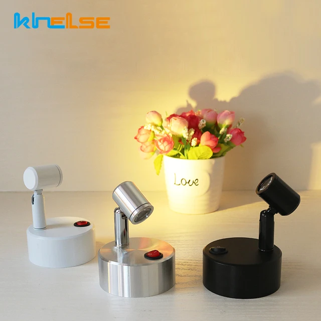 Mini Lampe Spot Led 3w À Piles Aaa, Sans Fil, Éclairage De Comptoir De  Bijouterie, D'exposition, De Mariage, Projecteur D'armoire - Led Spots -  AliExpress