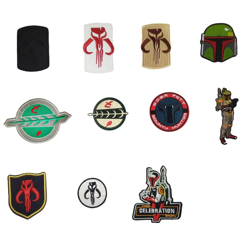 

STAR WARS BOBA FETT ARMOUR Boba Fett Helmet Celebration V Exclusive BOBA FETT Bounty Hunter Embroidered IRON ON PATCH