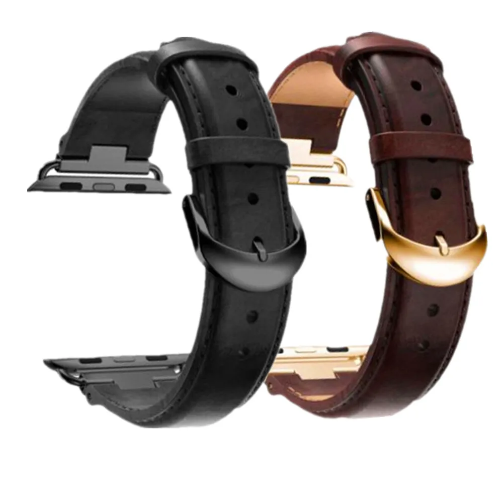 Genuine Leather watch Strap For apple watch band 4 44/40mm Diamond Bracelet for iwatch Series 3 2 1 42/38mm watches accessories