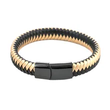 Мужской кожаный веревочный плетеный браслет, ювелирные изделия и аксессуары, модные ювелирные браслеты