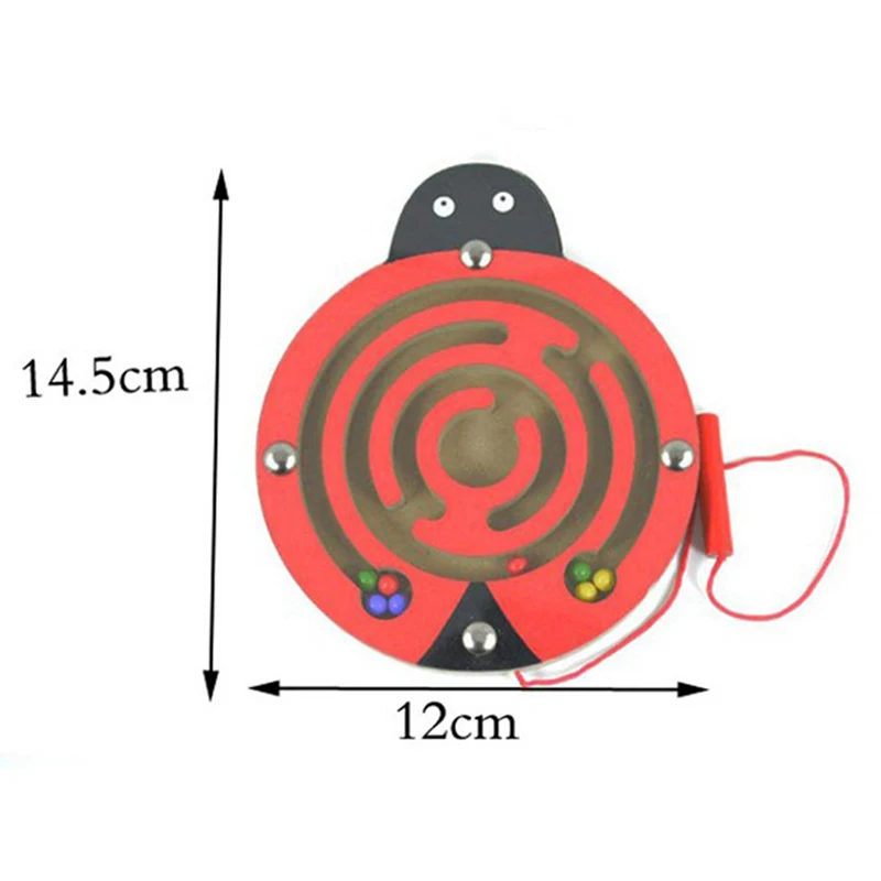 Деревянные магнитные ручки игрушки-лабиринты дети Ранний Образовательный мозговой тизер головоломка игра милые животные мультфильм