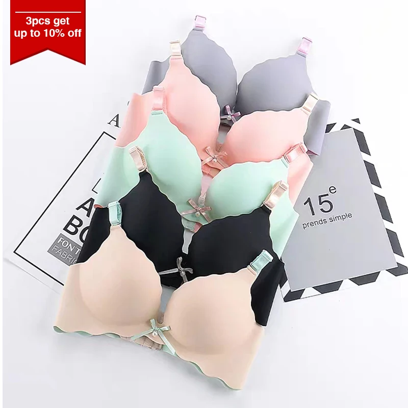 

Sexy Bras For Women Wire Free Lingerie Seamless Push Up Bra Deep U Cup Bralette Backless Plunge Female Underwear Intimates #D