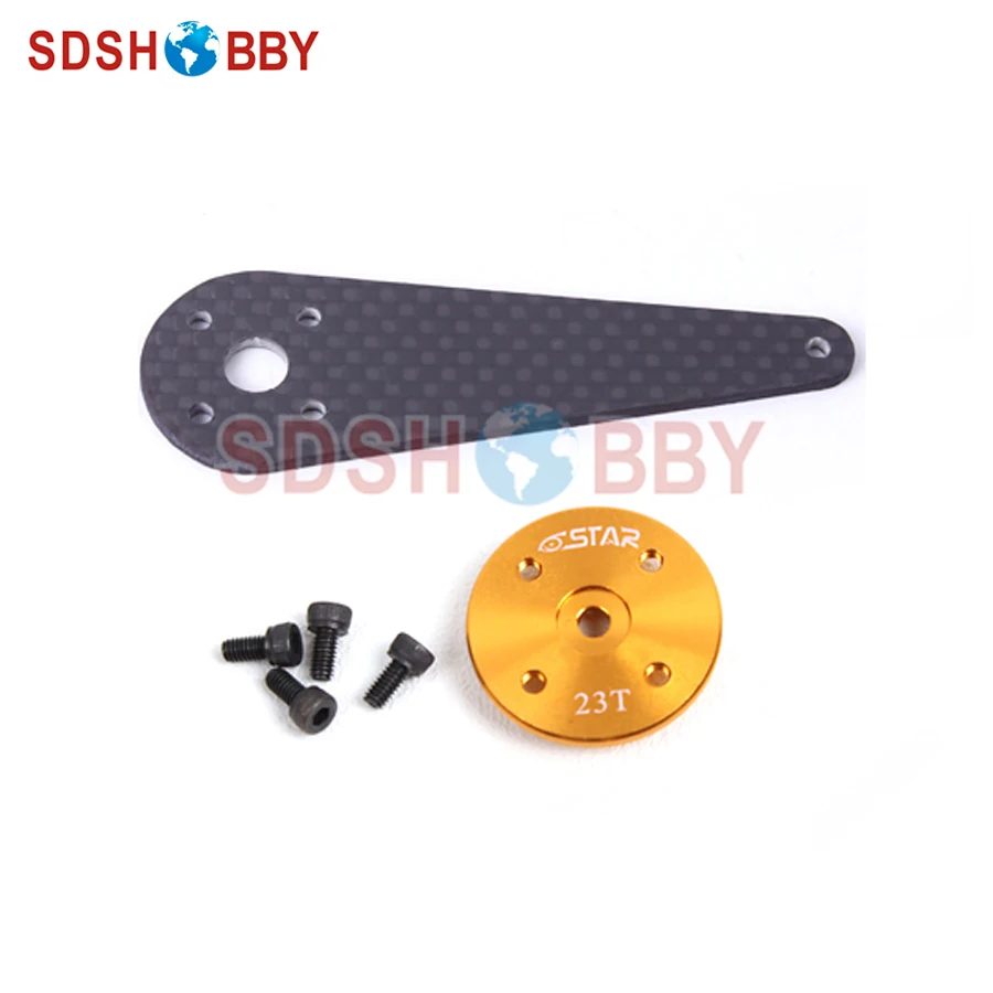 6starhobby 60 мм углеродное волокно одиночный сервопривод с 25T Futaba/ 24T Hitec/ 23T JR для 80