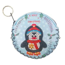 Shirliben свежий Diy алмазная живопись Наборы Женский монетница доллар мешочек с деньгами кошелёк с Рождеством Пингвин медведь с картиной под заказ