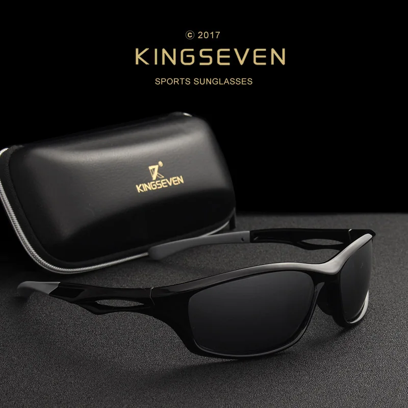 Солнцезащитные очки KINGSEVEN Мужские поляризационные, для вождения с функцией ночного видения
